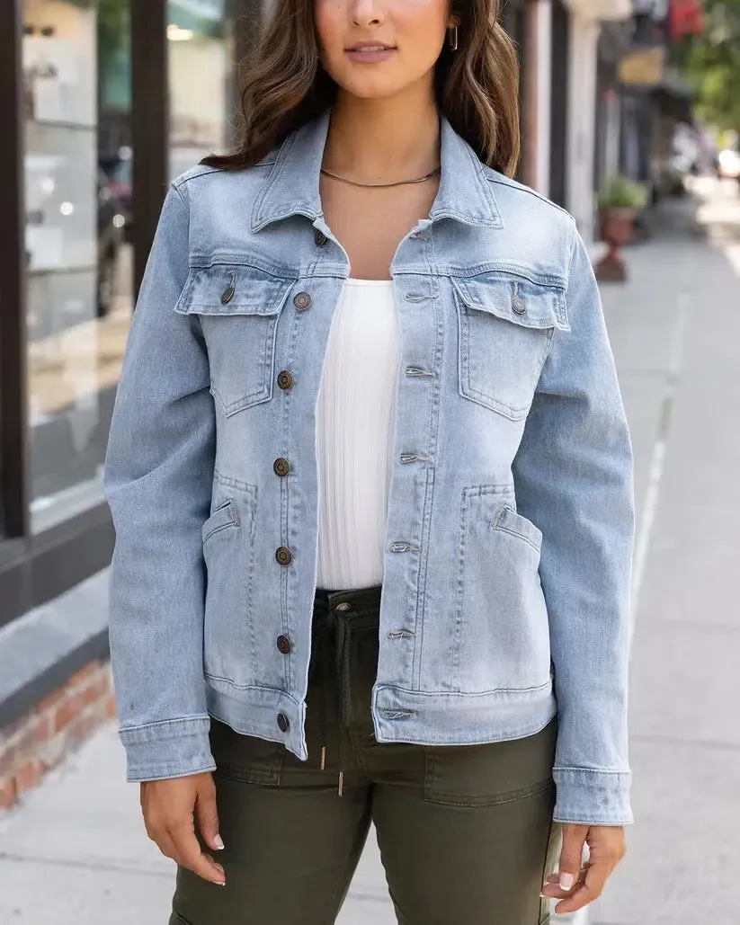 Grace & Lace Boyfriend Denim Jacket