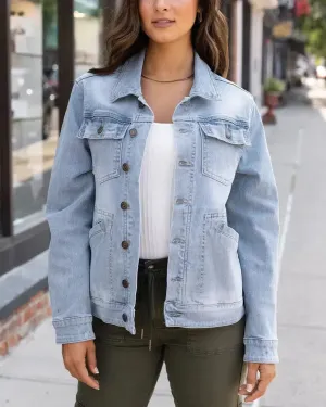Grace & Lace Boyfriend Denim Jacket