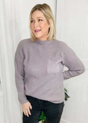 Gray Ribbed Sweater
