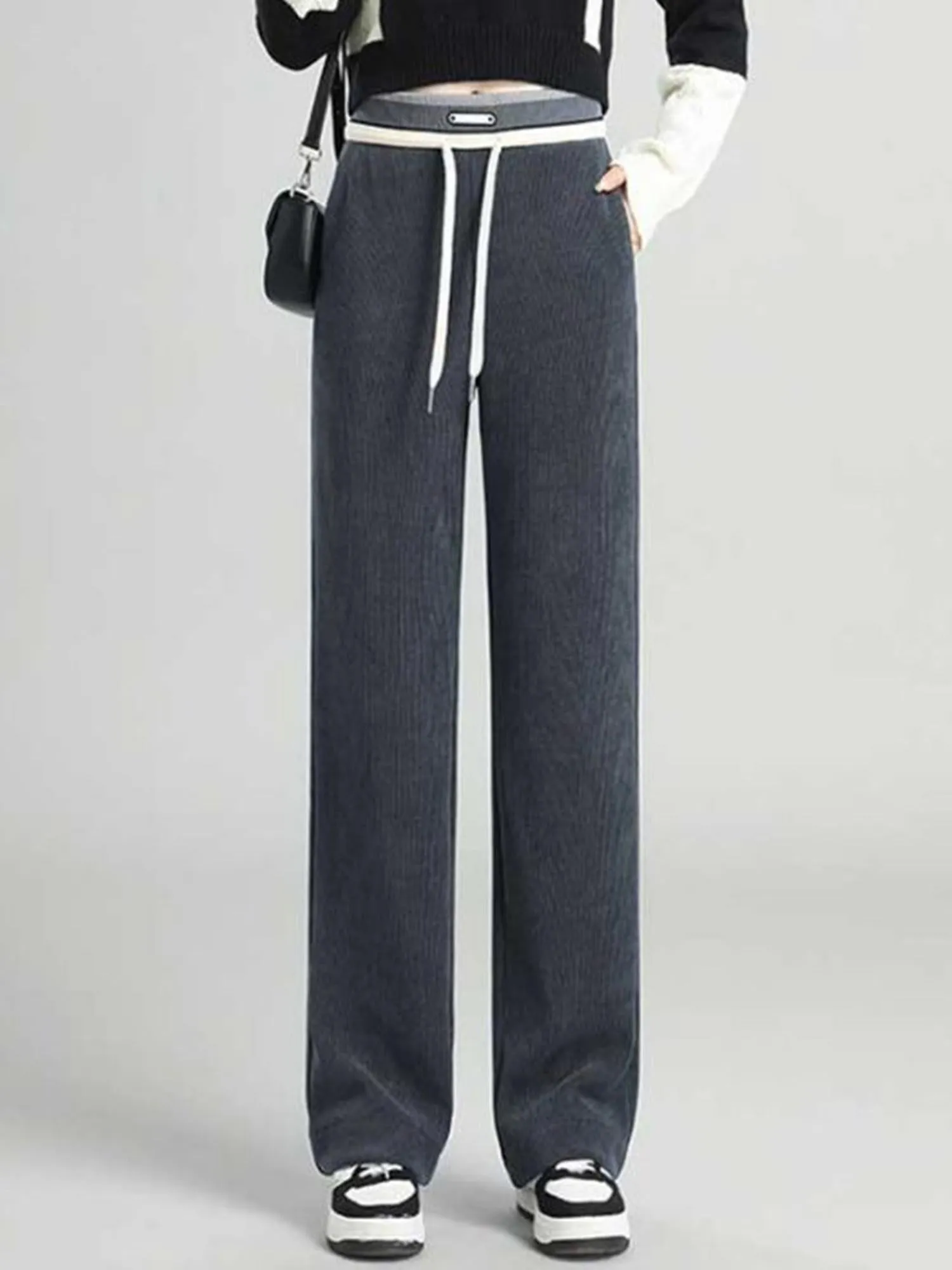 Grey Heart Printed Joggers