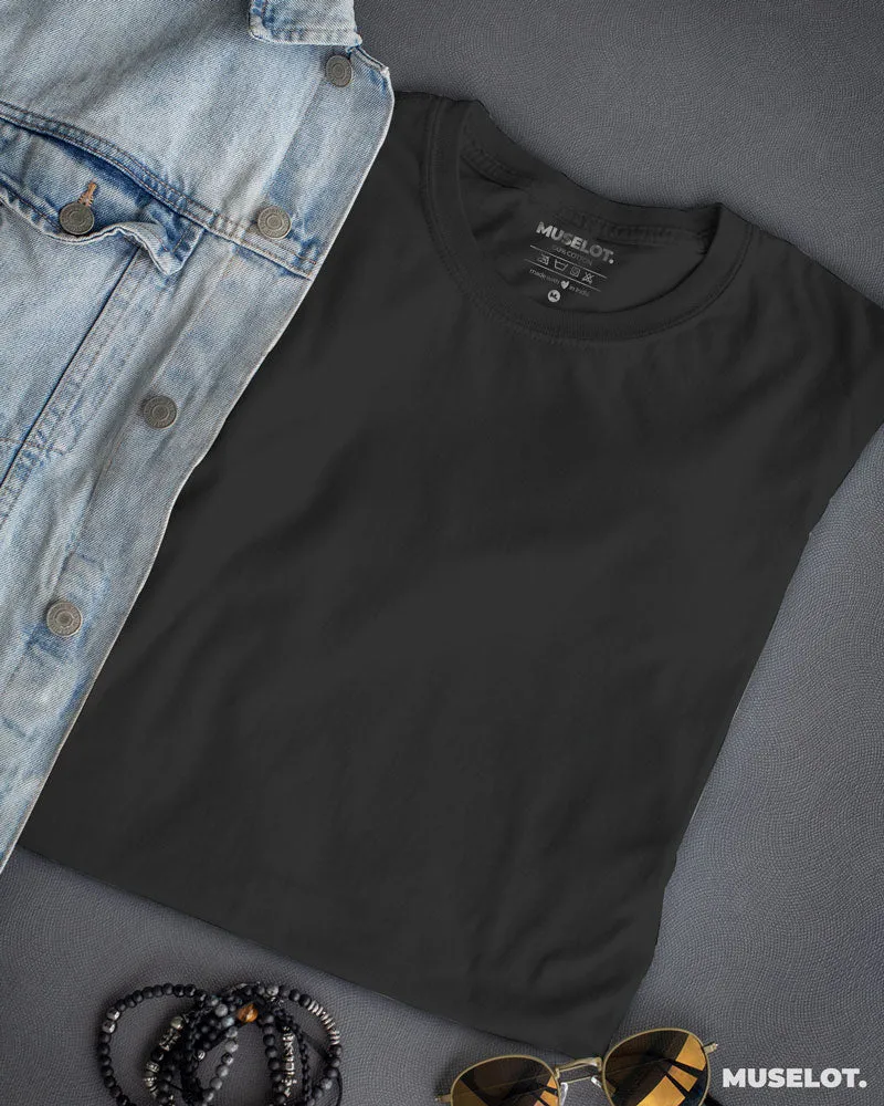 Grey plain t shirt for women