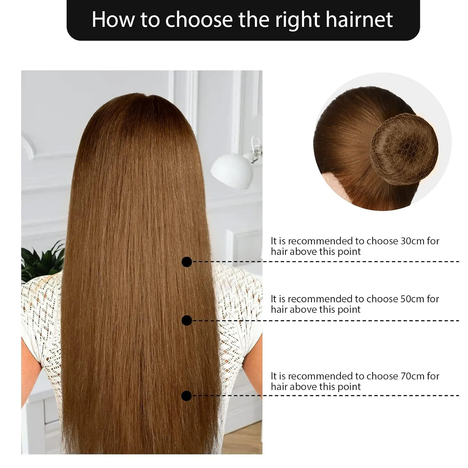 Hair Accessories Hair Net Set, Includes 40Pcs Invisible Hair Nets for Ballet Recital & 80Pcs Bobby Pins for Bun Maker, Brown, 3 Size