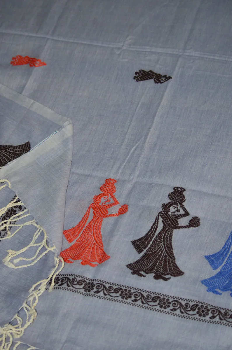 Handloom Mercerised Cotton Gollabhama Dupatta