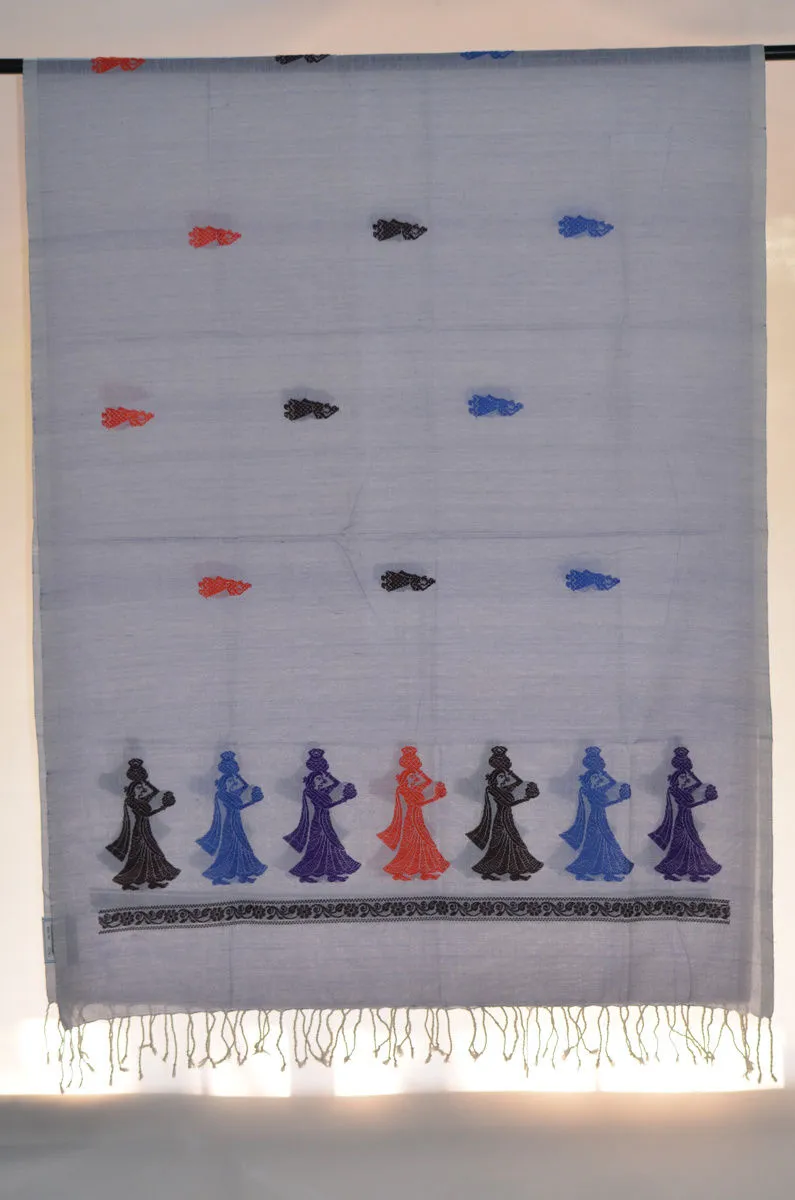 Handloom Mercerised Cotton Gollabhama Dupatta