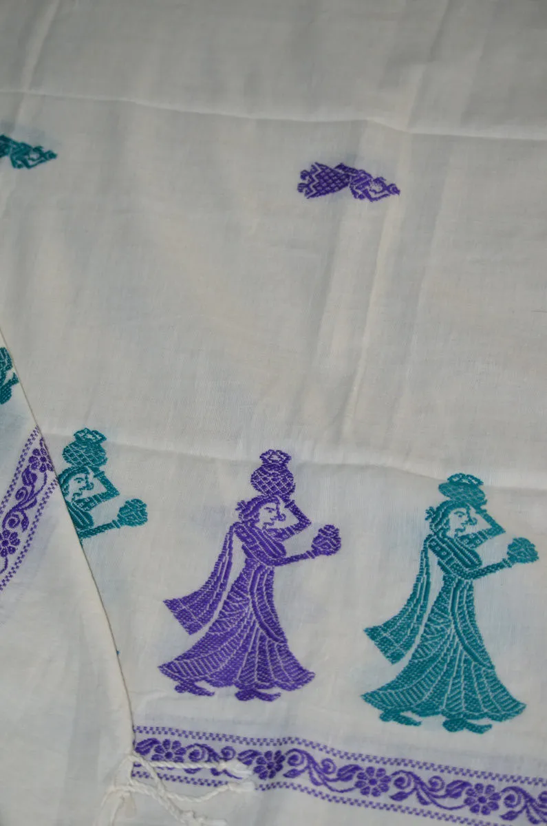 Handloom Mercerised Cotton Gollabhama Dupatta