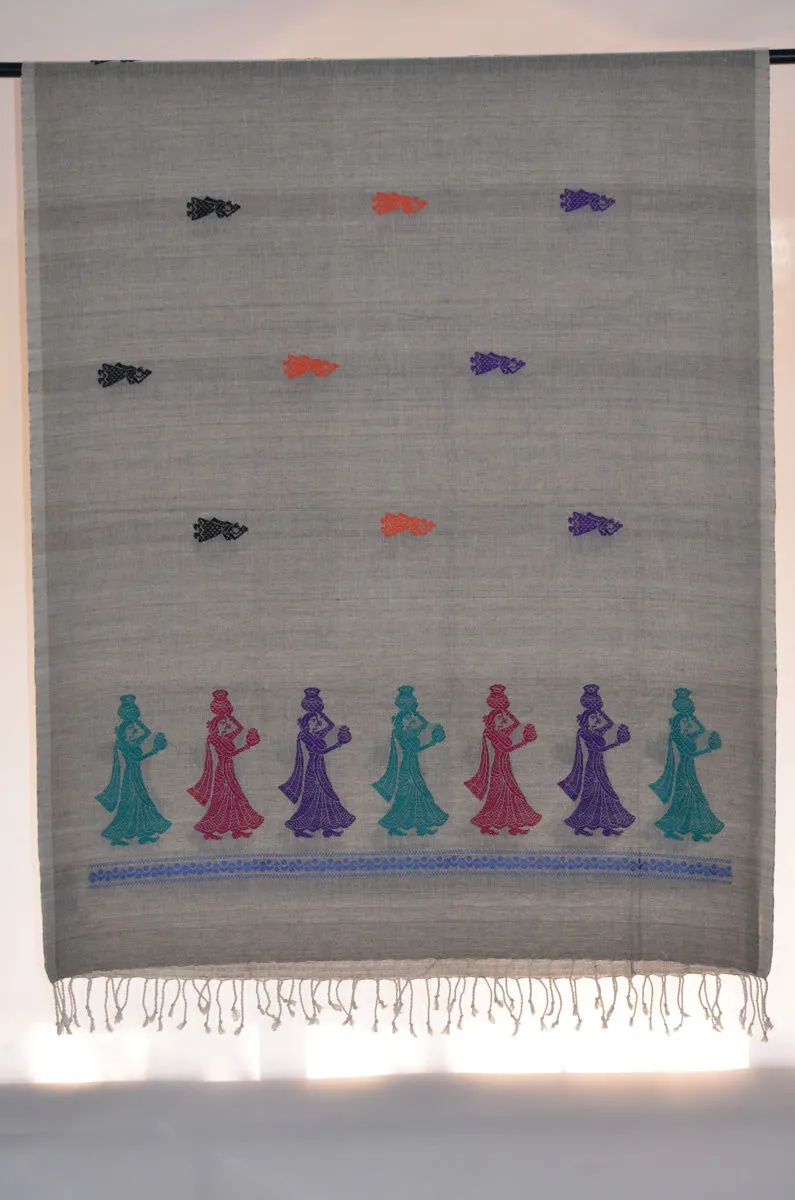 Handloom Mercerised Cotton Gollabhama Dupatta