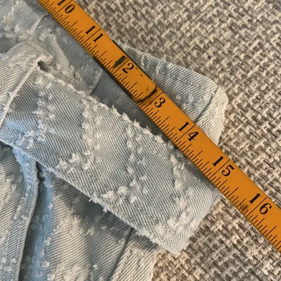 Happy X Nature High Waist Textured Belted Shorts