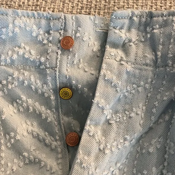 Happy X Nature High Waist Textured Belted Shorts