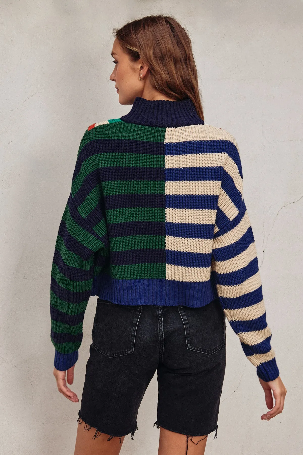 Harper Half Zip Cropped Sweater