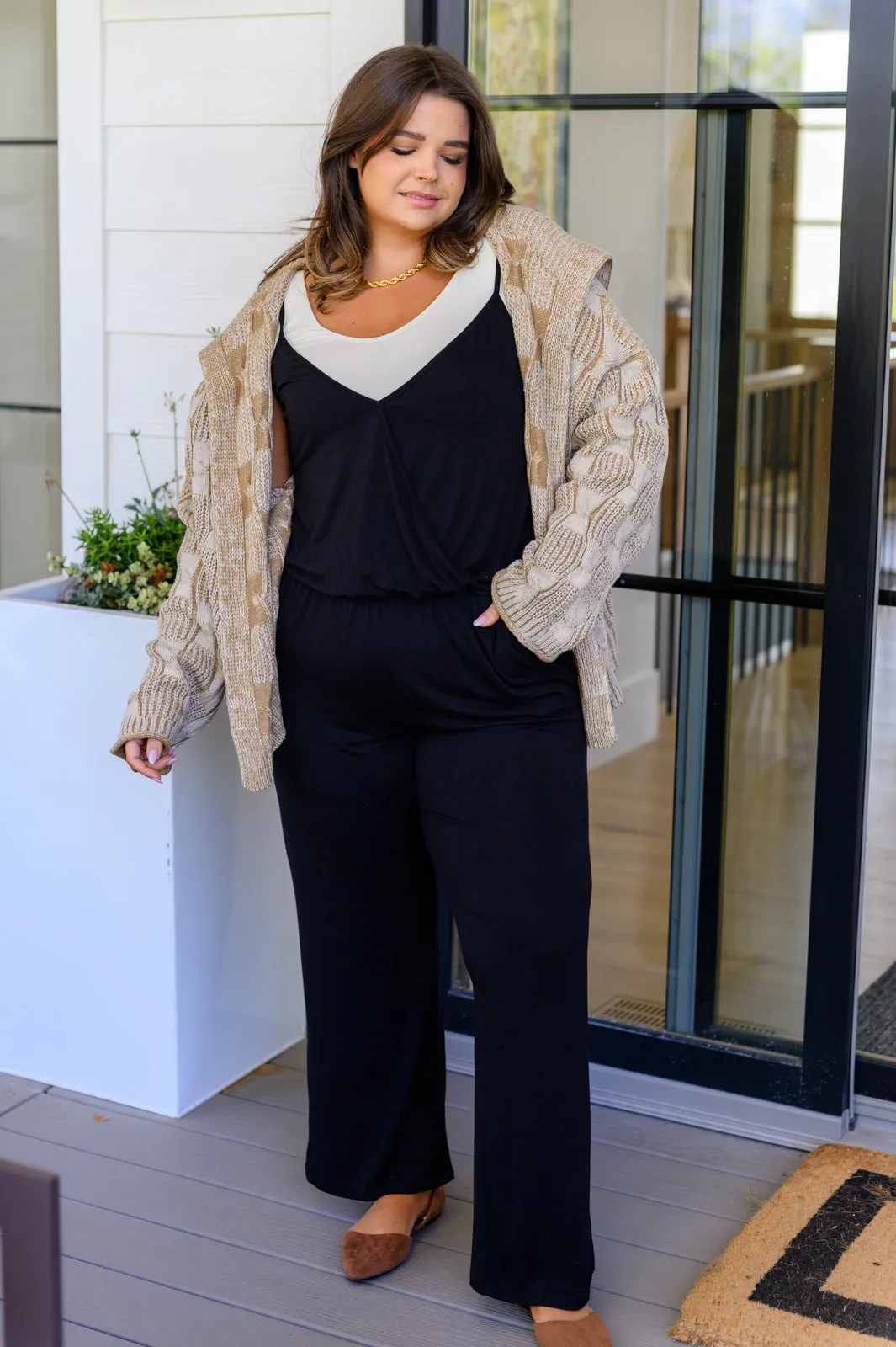 Hazel Blues® |  Completely Justified Jumpsuit in Black