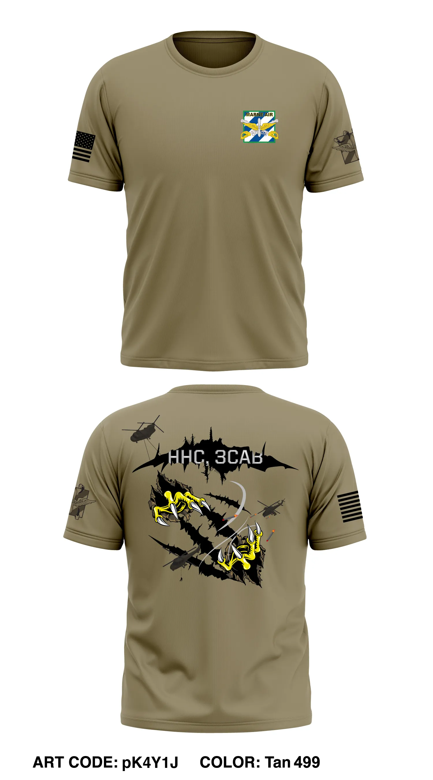 HHC, 3CAB Store 1 Core Men's SS Performance Tee - pK4Y1J