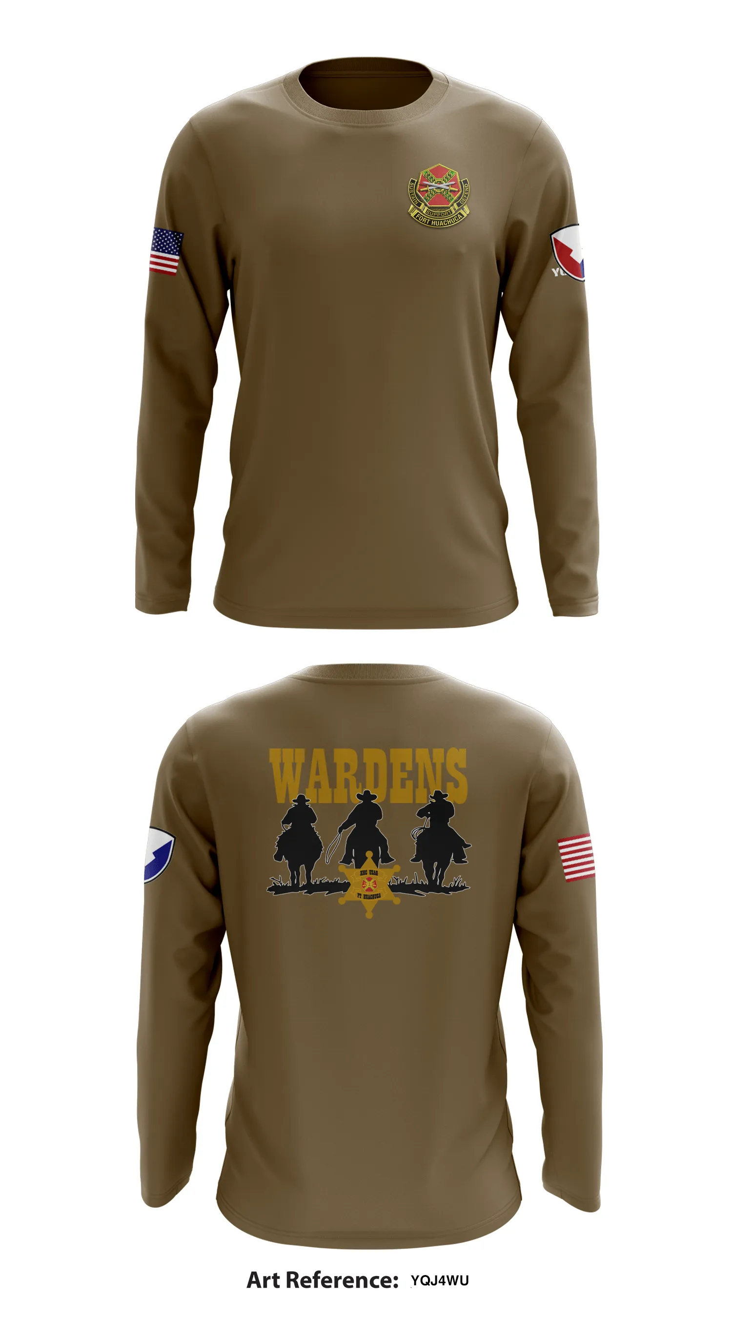 HHC, USAG Ft Huachuca Store 1 Core Men's LS Performance Tee - Yqj4wu