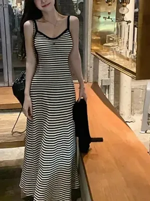 Horizontal Stripped Dress