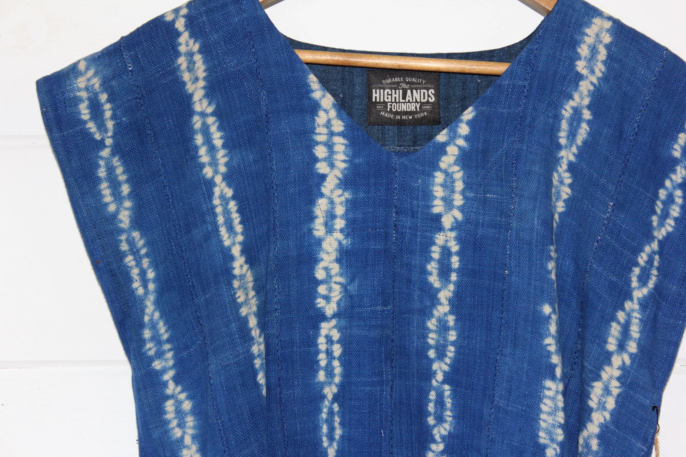 Indigo Shibori Tunic