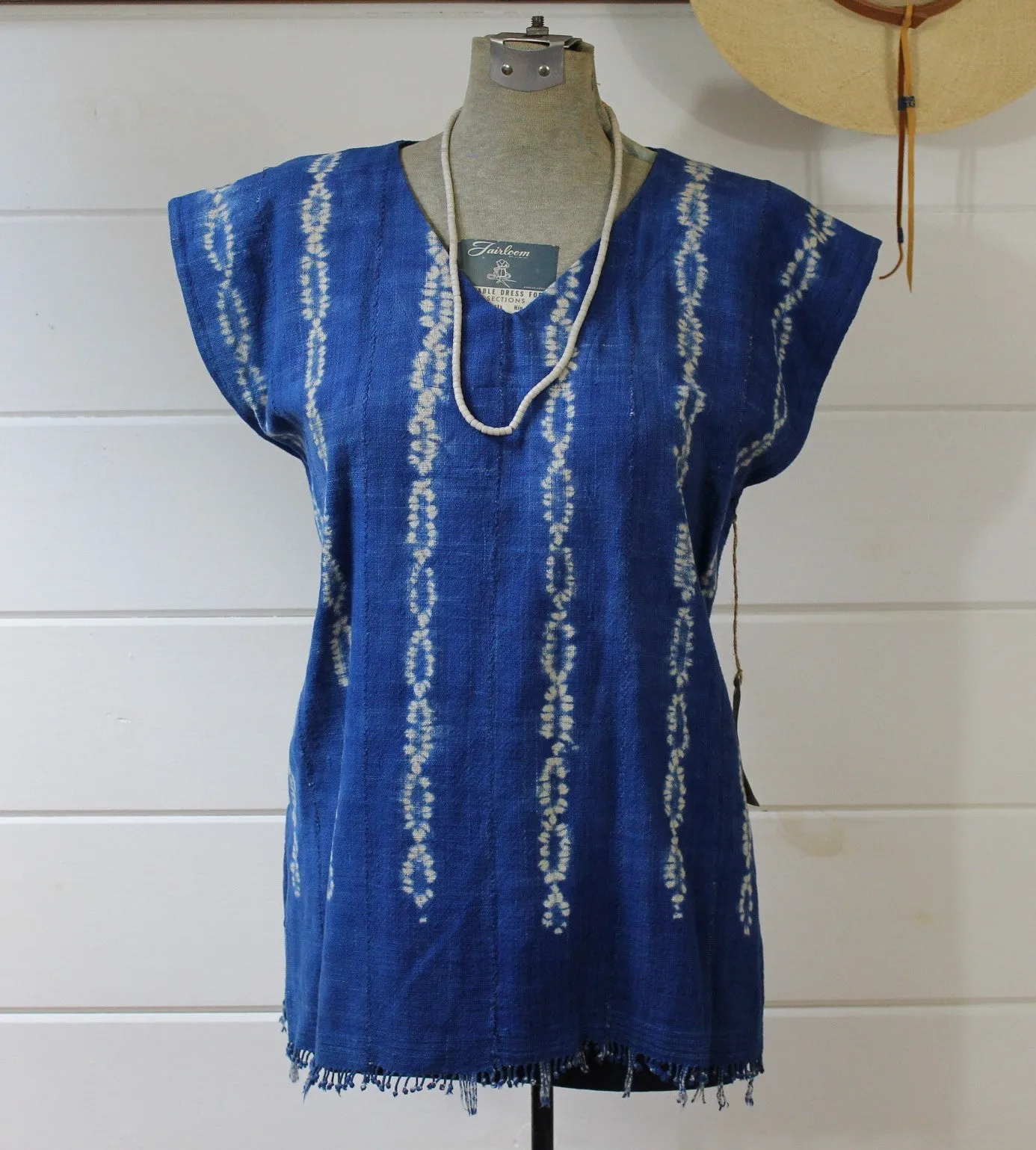 Indigo Shibori Tunic