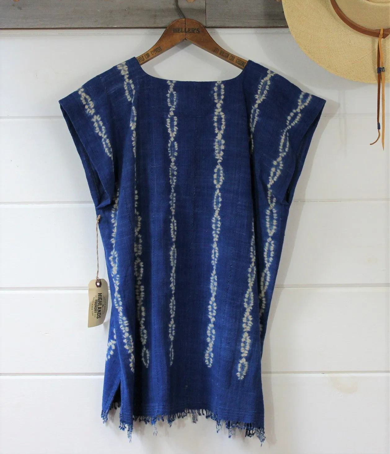 Indigo Shibori Tunic