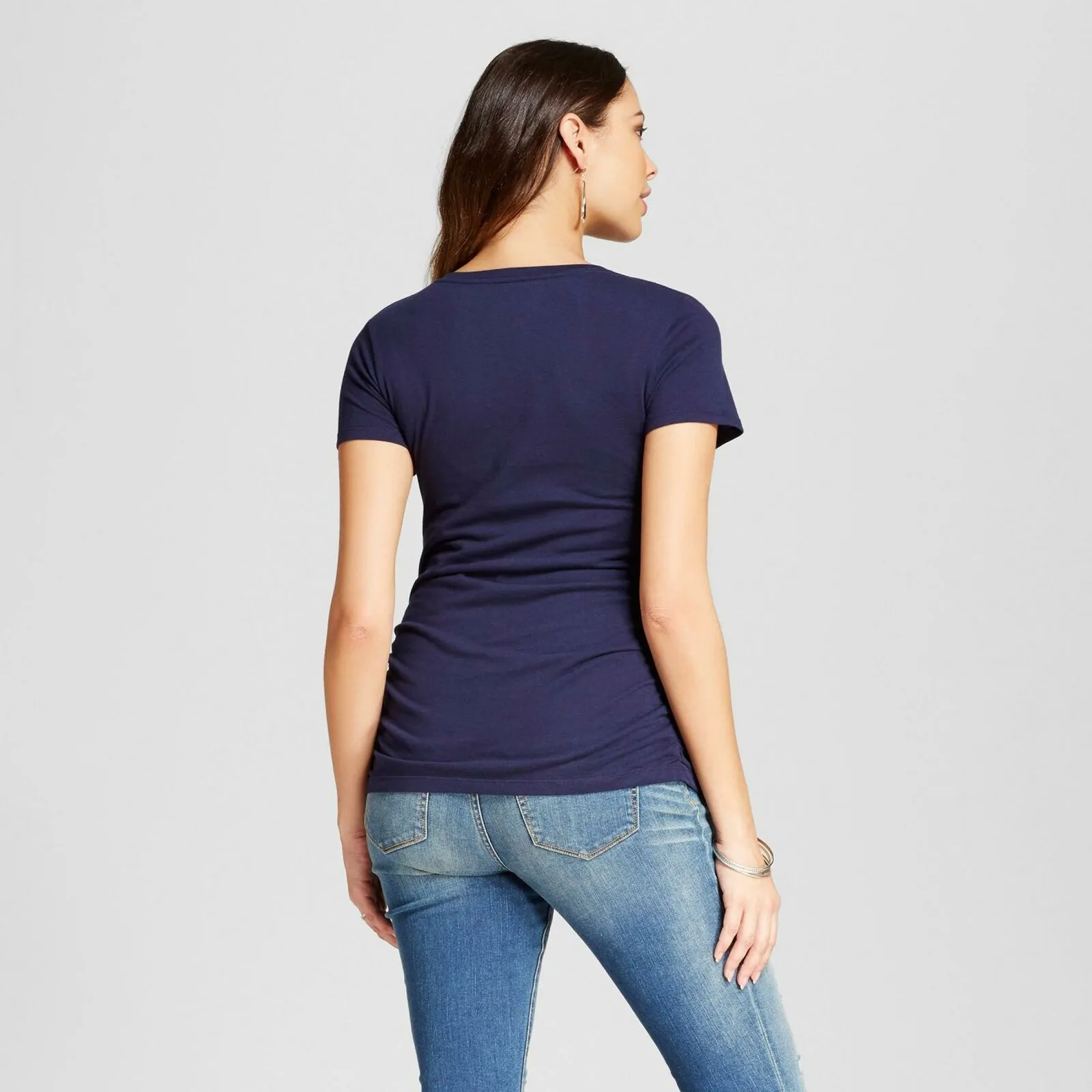 Isabel Maternity by Ingrid & Isabel Shirred V-Neck T-Shirt