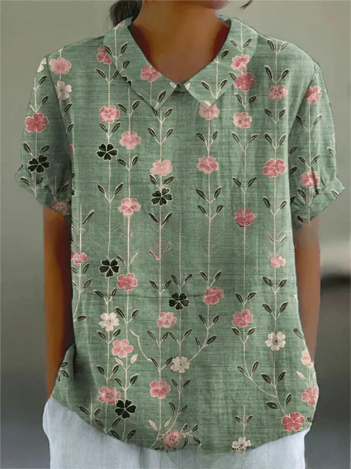 Iviah | Floral Pattern Blouse