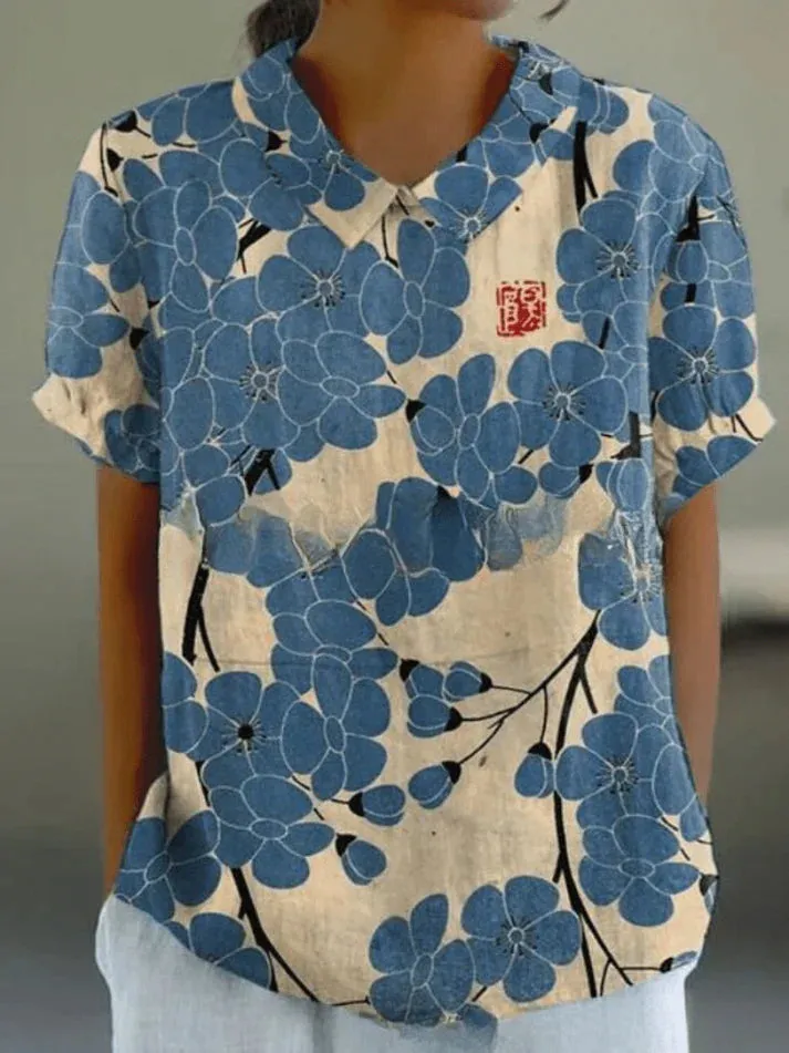 Iviah | Floral Pattern Blouse