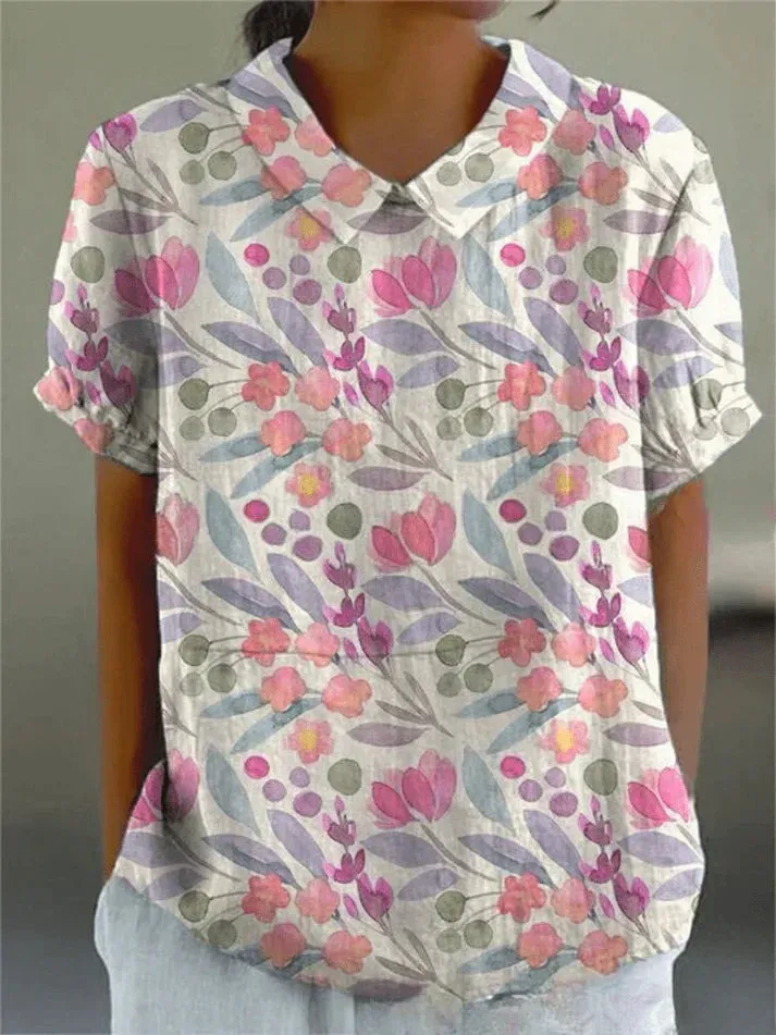 Iviah | Floral Pattern Blouse