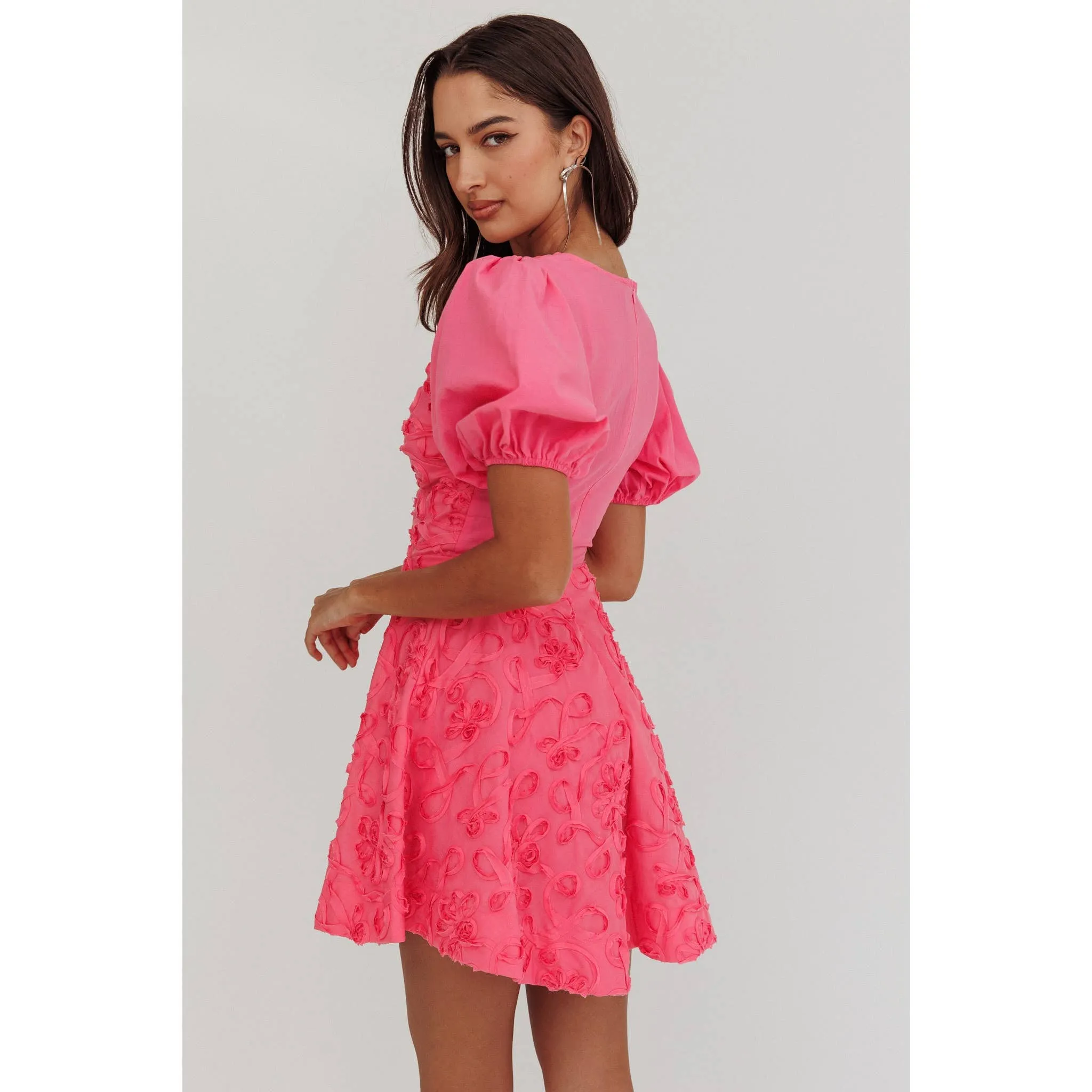 Joanie Puff Sleeve Mini Dress