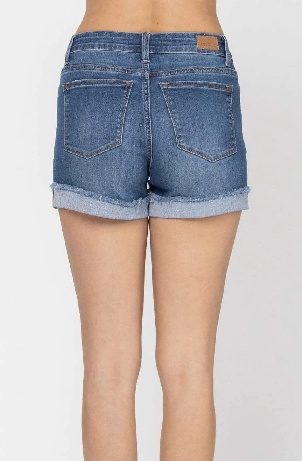 Judy Blue Rolled Cuff Denim Shorts