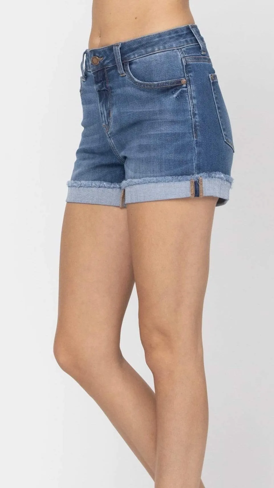 Judy Blue Rolled Cuff Denim Shorts