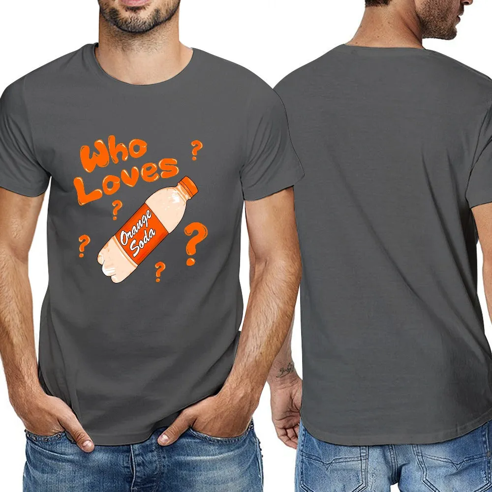Kenan And Kel "Who Loves Orange Soda" Bottle Men's Short Sleeve T-shirt - Gray