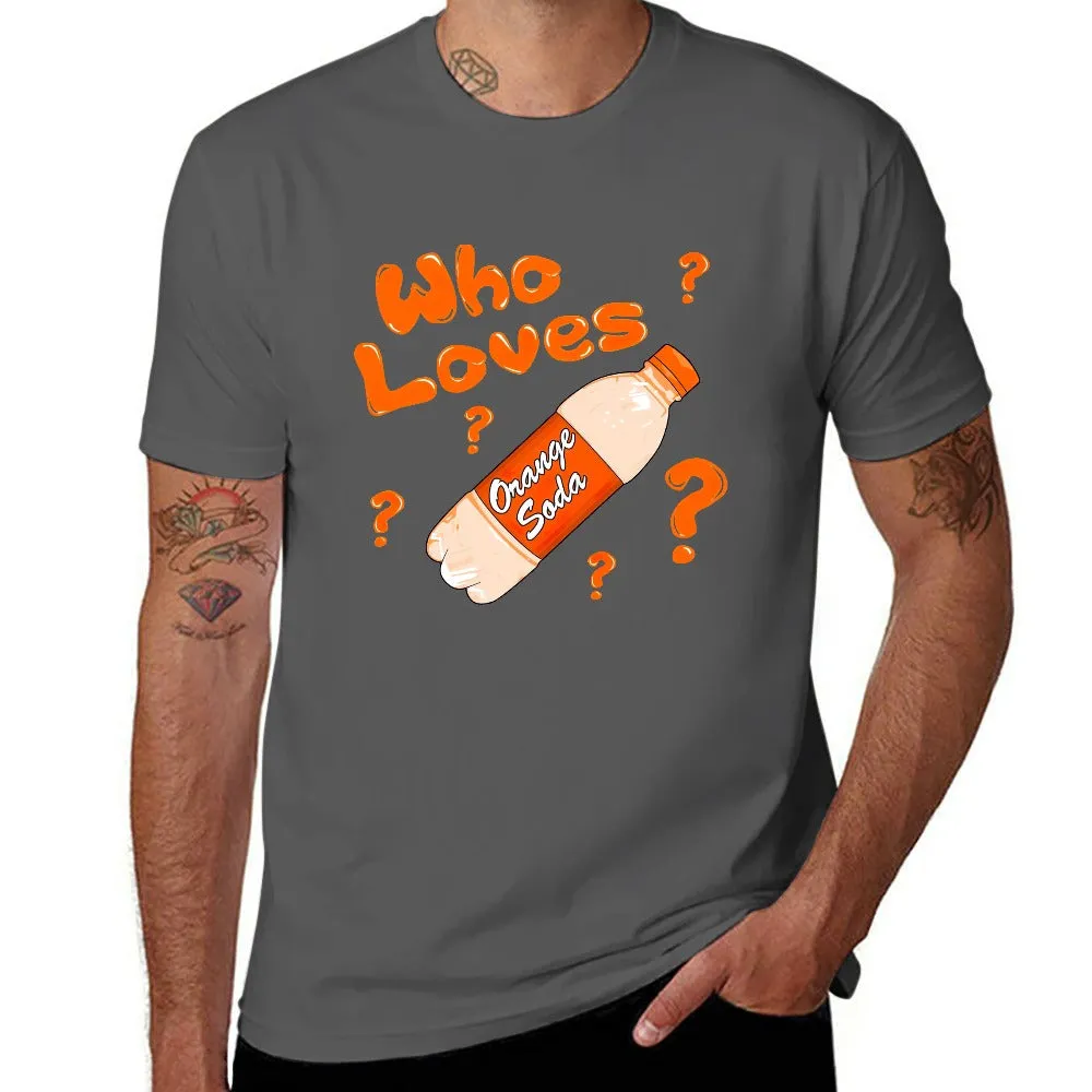 Kenan And Kel "Who Loves Orange Soda" Bottle Men's Short Sleeve T-shirt - Gray