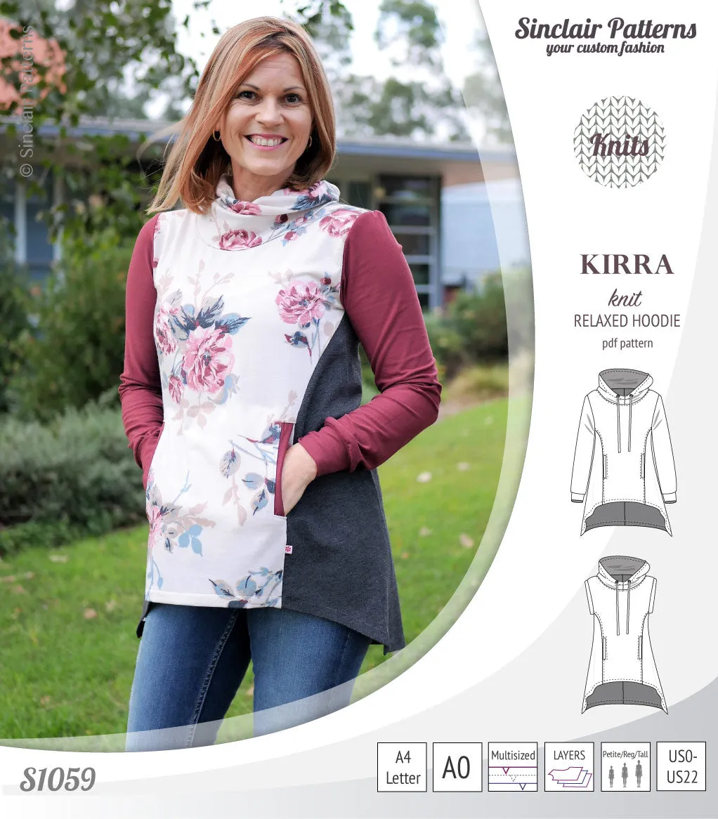 Kirra relaxed fit hoodie (PDF)