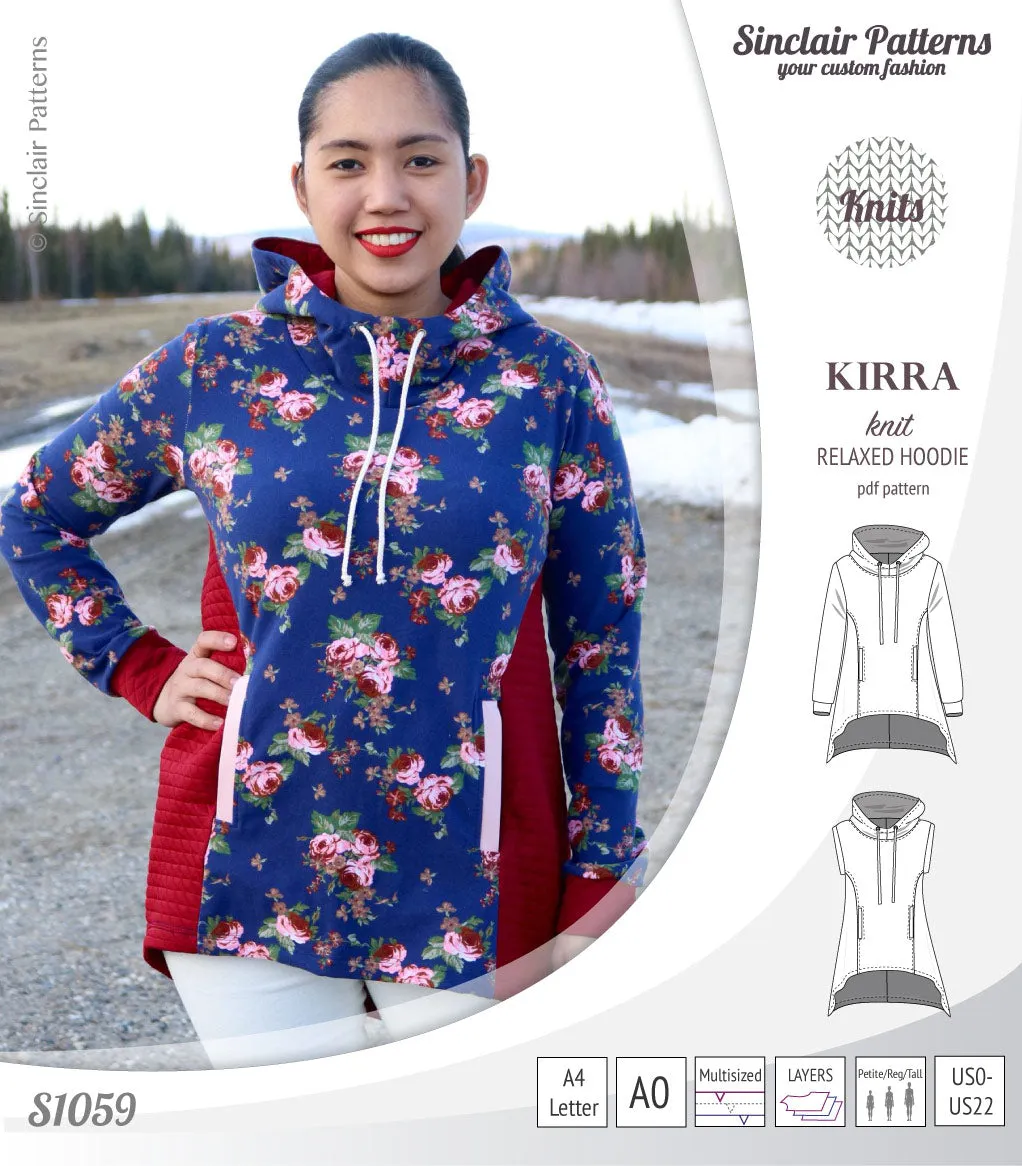Kirra relaxed fit hoodie (PDF)