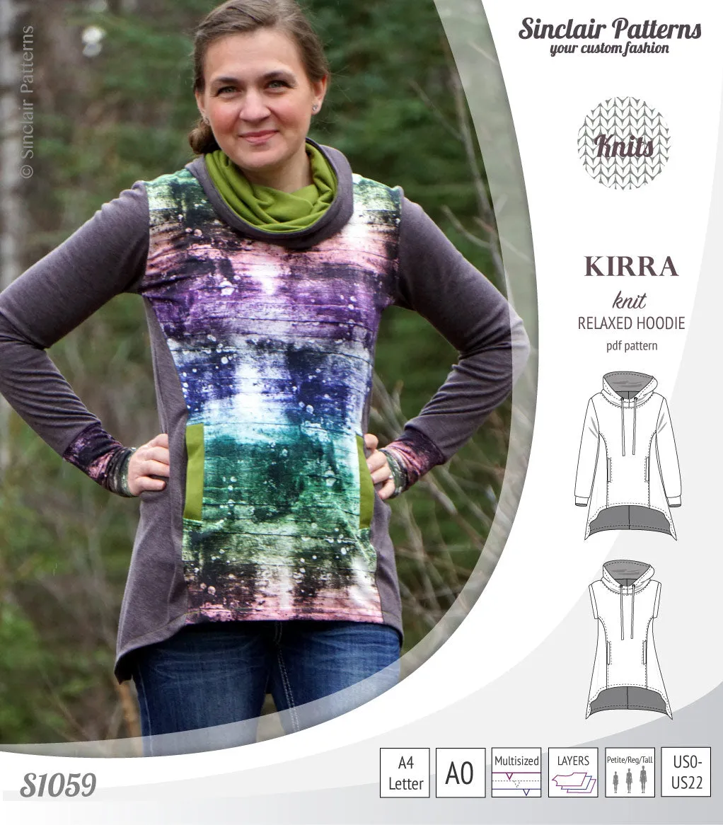 Kirra relaxed fit hoodie (PDF)