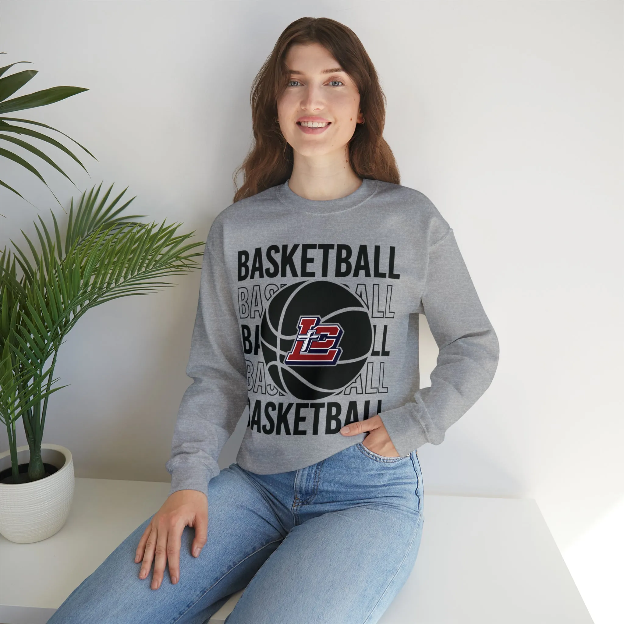 LC Saints Basketball Crewneck Sweatshirt