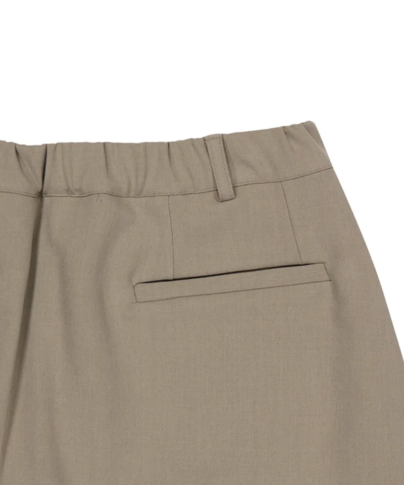LE SONNET New Banding Swing Pants - Beige