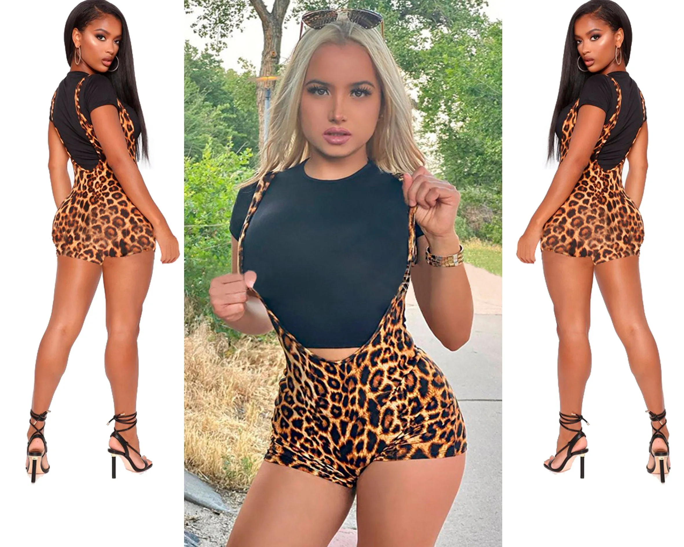 Leopard Print Bodysuit | Leopard Print Jumpsuit | Womens Leopard Print Shorts | Womens Bodysuit | Womens Jumpsuit | Womens Romper | Shorts