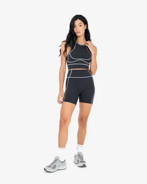 Life Contrast Shorts Black