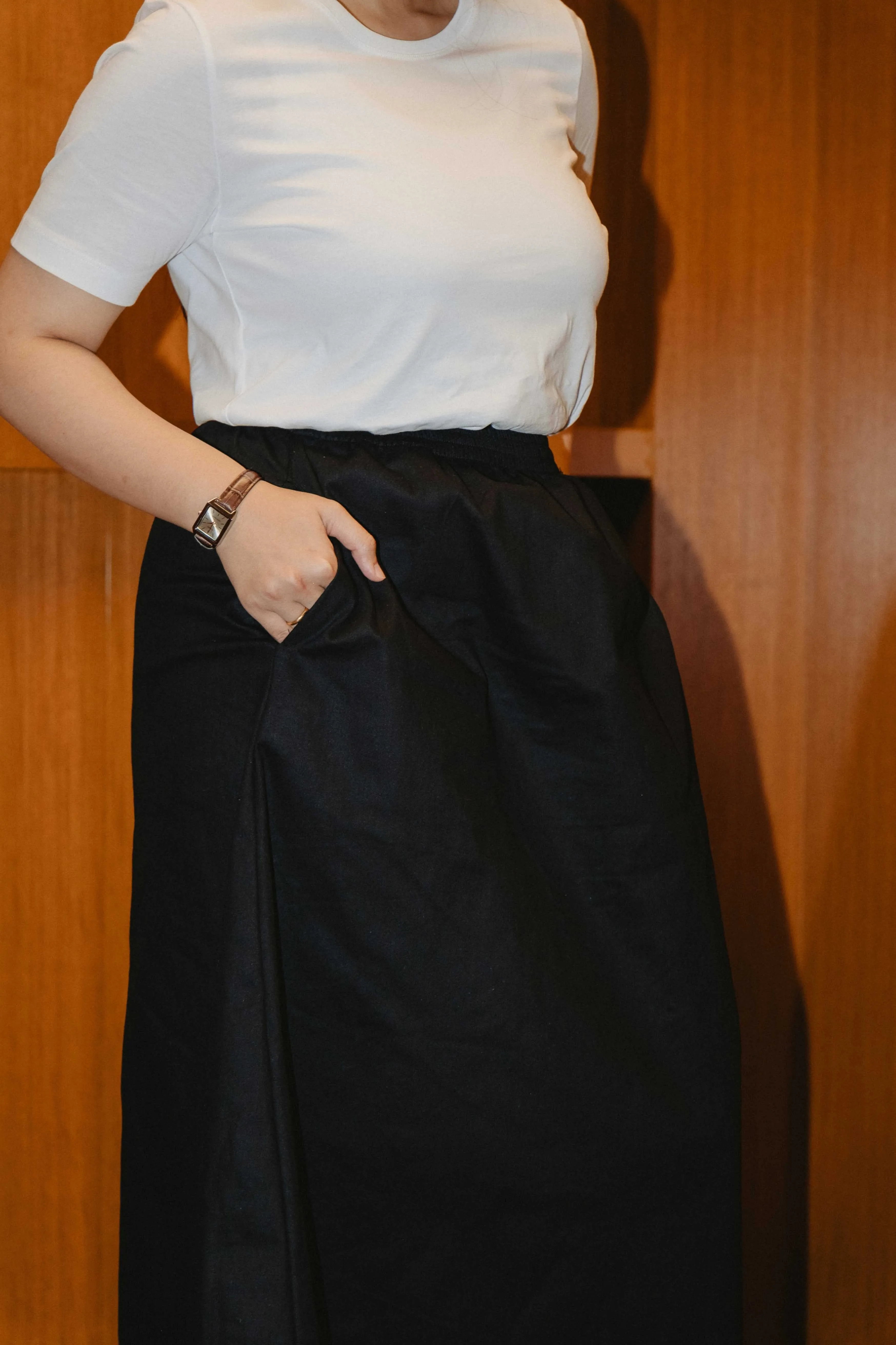 Lindy Skirt in Pepper Black