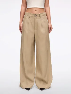 Linen Straight-Leg Pants