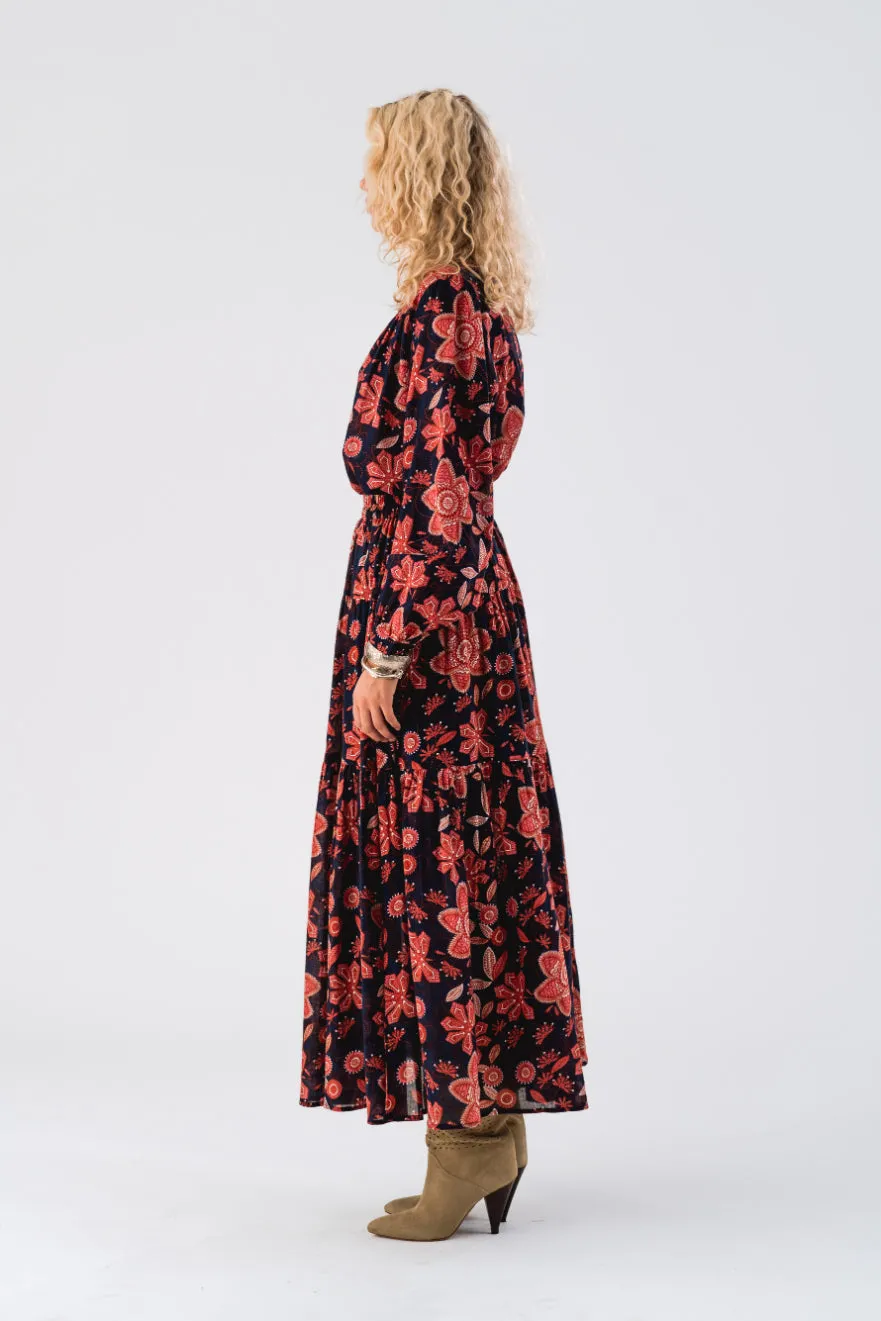 LOLLYS LAUNDRY Sunset Maxi Skirt | Graphic Print
