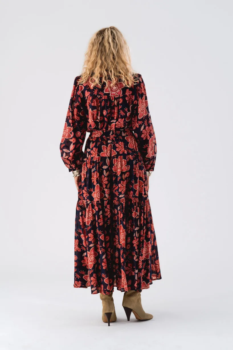 LOLLYS LAUNDRY Sunset Maxi Skirt | Graphic Print