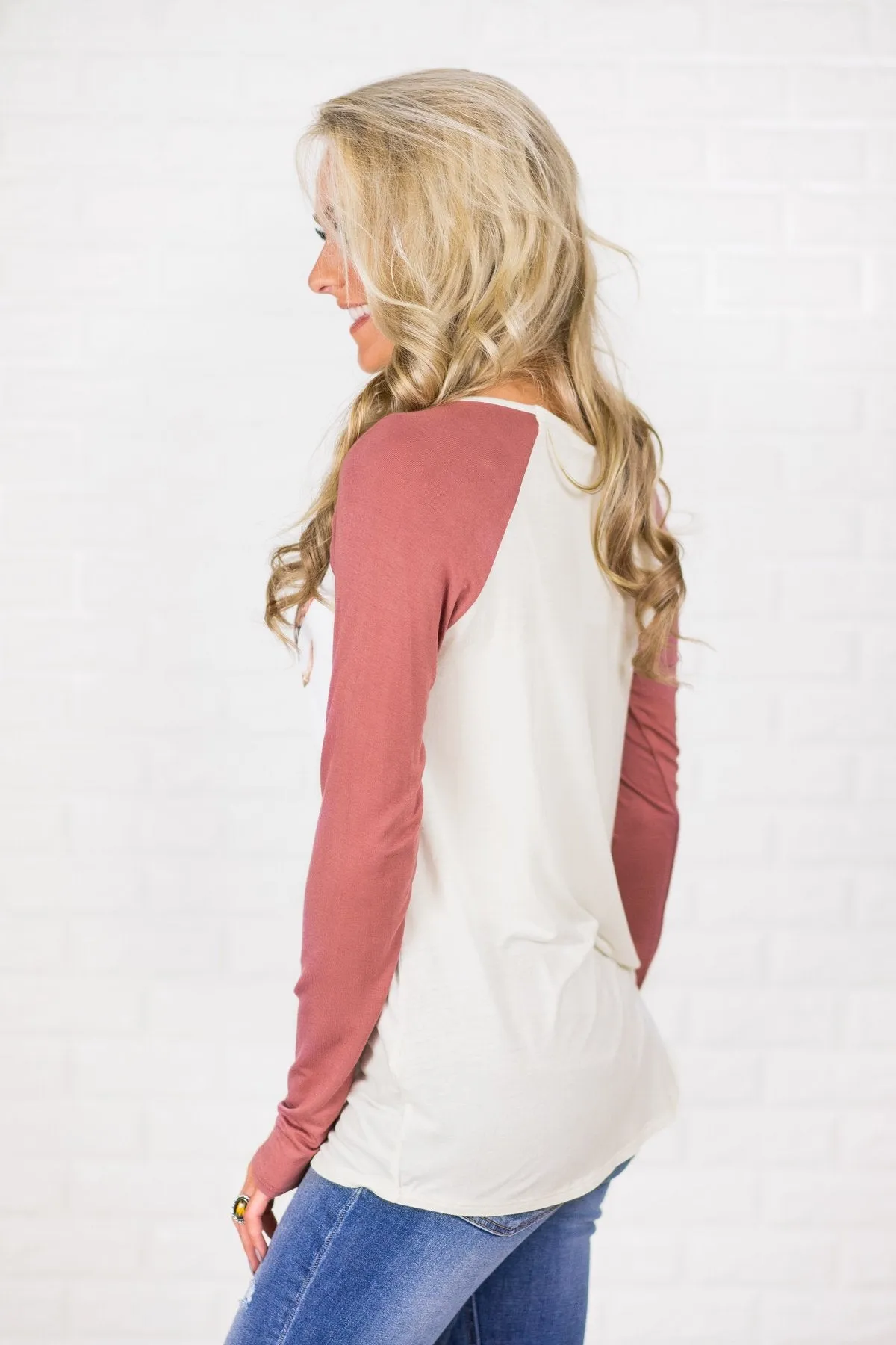 Long Sleeve Criss Cross Floral Skull Top