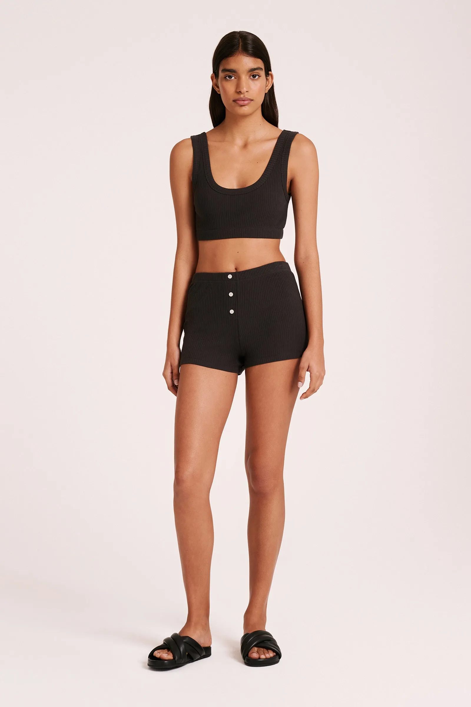 LOUNGE RIBBED SHORT