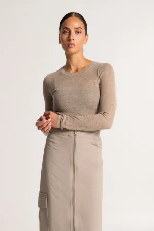 Lounge the Label II BERLIN fine Knit Slim top - noughat
