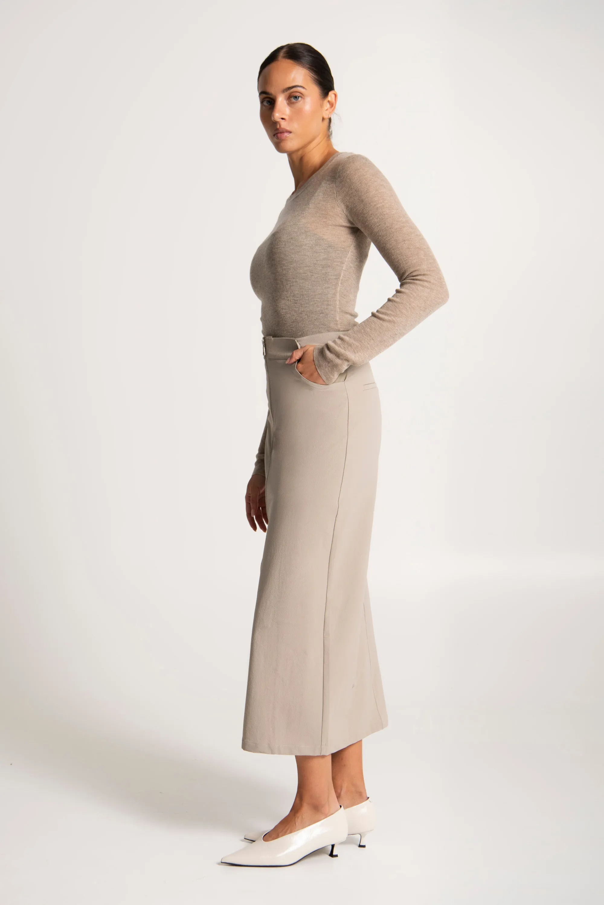 Lounge the Label II BERLIN fine Knit Slim top - noughat