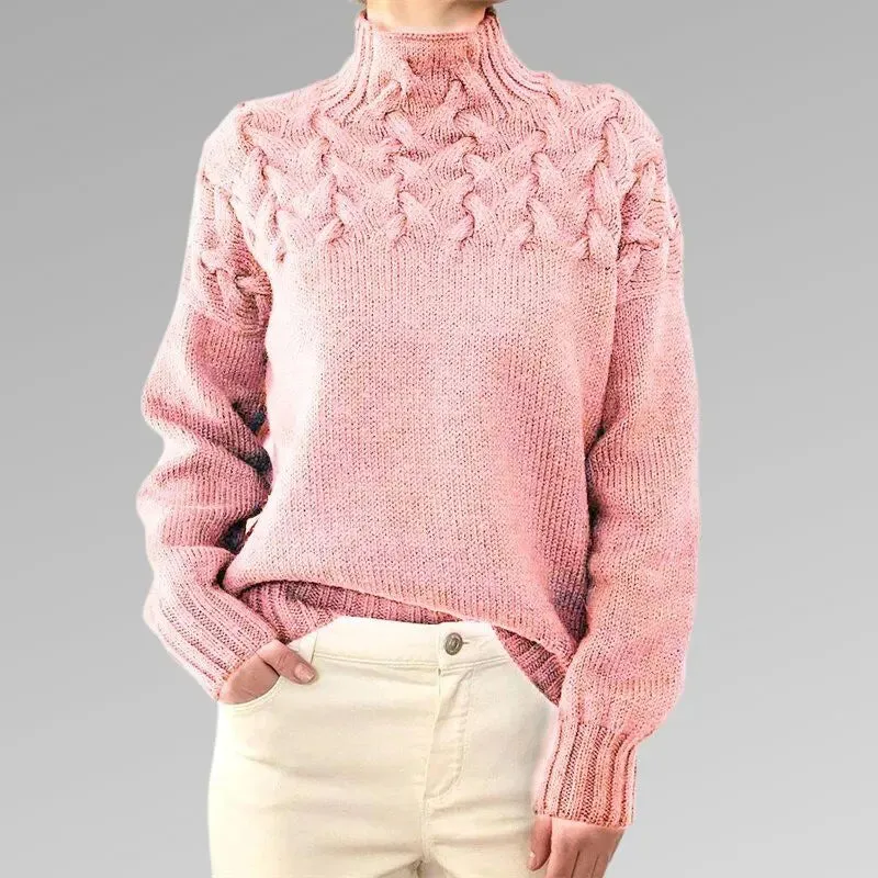 Lucia – Structured Comfort Turtleneck Sweater for Women