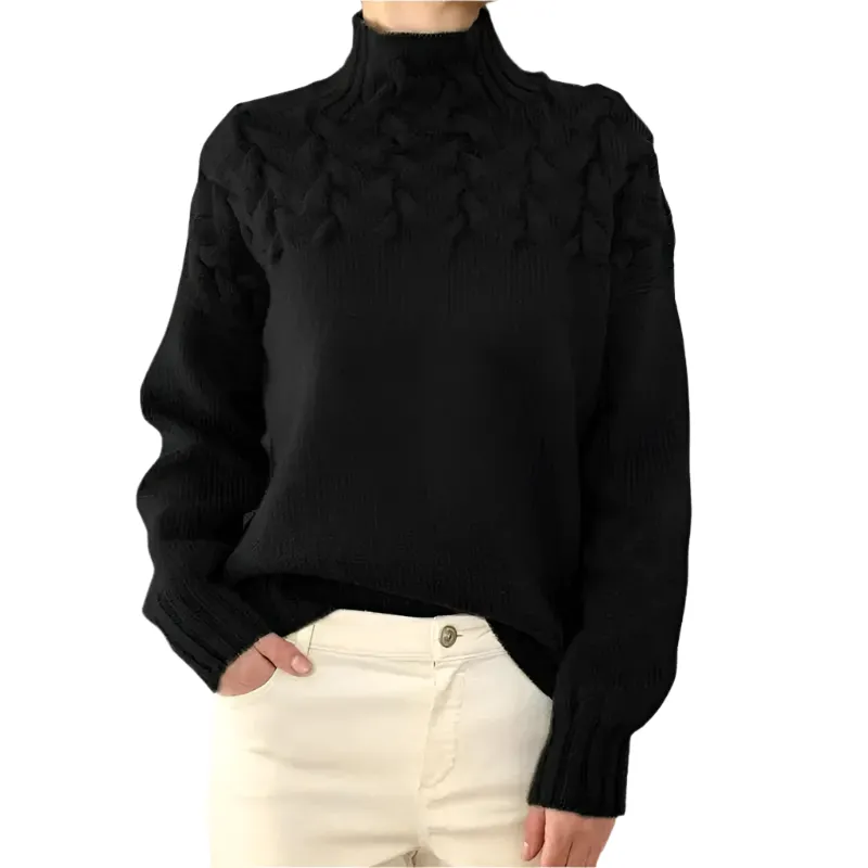 Lucia – Structured Comfort Turtleneck Sweater for Women