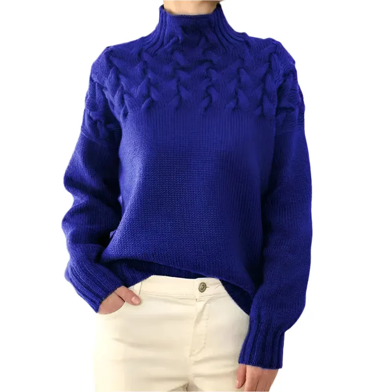 Lucia – Structured Comfort Turtleneck Sweater for Women