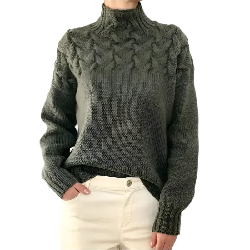 Lucia – Structured Comfort Turtleneck Sweater for Women