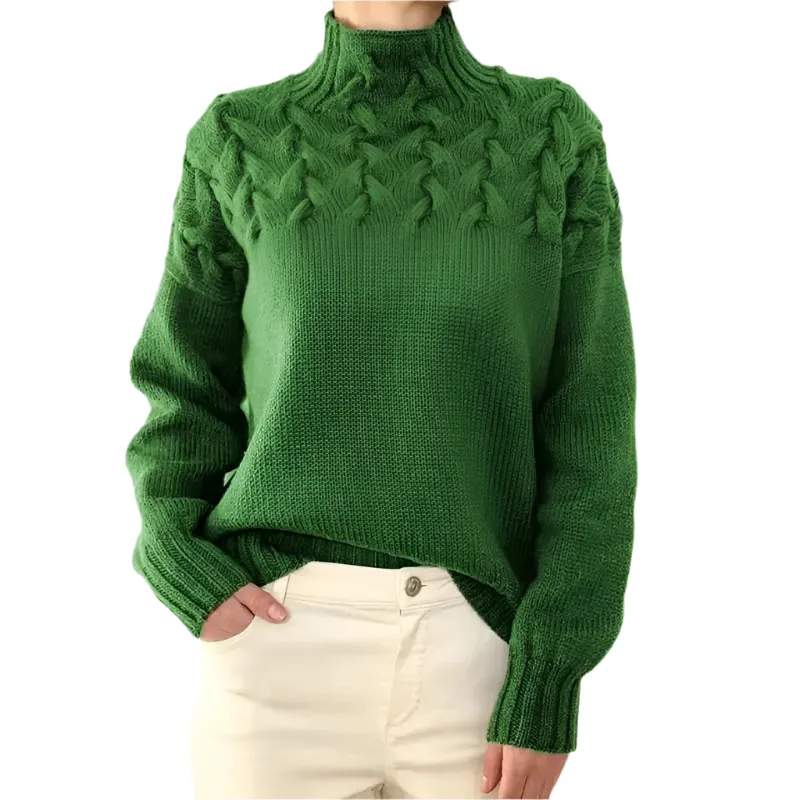 Lucia – Structured Comfort Turtleneck Sweater for Women