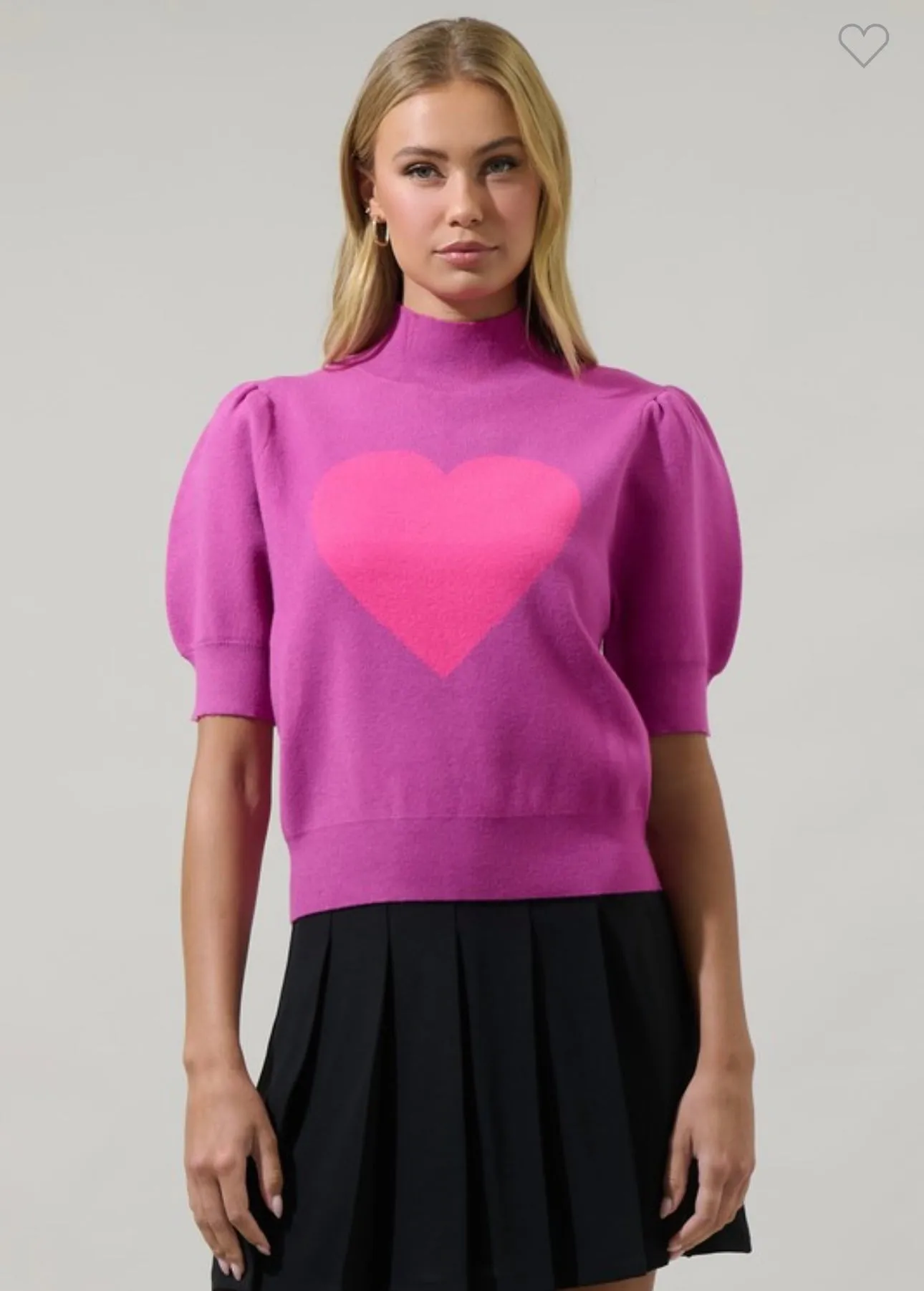 Magenta & Pink Heart Sweater